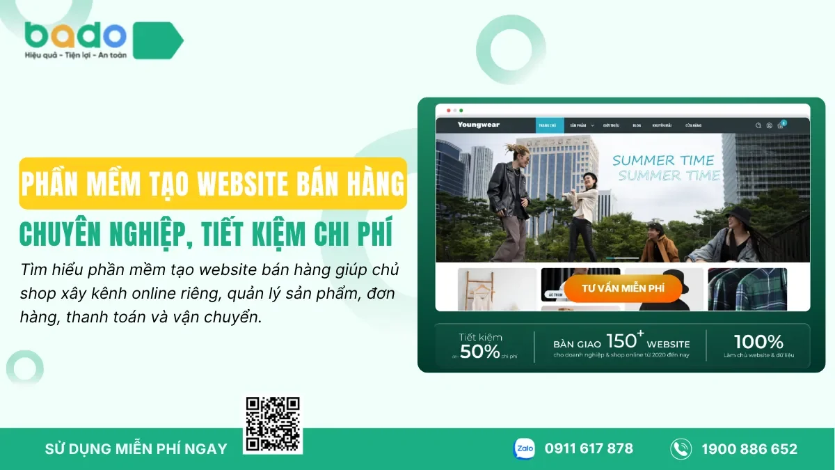 Phần Mềm Tạo Website Bán Hàng Chuyên Nghiệp, Tiết Kiệm Chi Phí